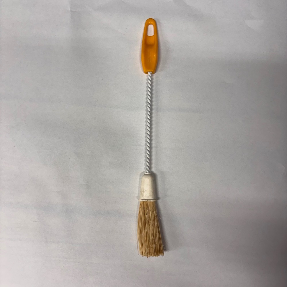 Vintage Kellogg Quality Pastry Basting Brush Yellow Handle Twisted Wire Stem